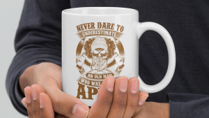 คูลเลอร์คิง OLD MAN APRIL แก้วกาแฟ 11 หรือ 15 ออนซ์ สีขาว – เหมาะสำหรับชา กาแฟ และของขวัญ ของที่ระลึก