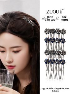 ZUOOU | Kẹp Tóc Pha Lê Lấp Lánh cho búi tóc cao và kiểu tăng thể tích