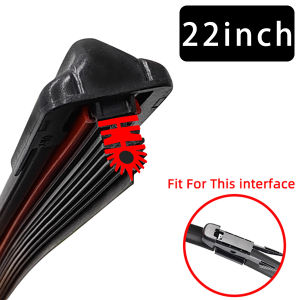 PINMOAP Car Wiper With 11 Layers Of Natural Rubber Strip Design Suitable For Pinch-Tab 14"16"18"19"20"21"22"24"26" Silent Wiper
