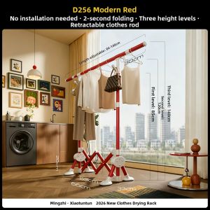 MINGZHI | Folding & Adjustable Clothes Drying Rack