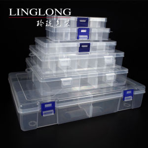 กล่องเก็บเครื่องประดับพลาสติกใส ช่องจัดระเบียบเล็ก กล่องเก็บของสำหรับลูกปัดเครื่องประดับที่หลวมๆ กล่องเก็บของสำหรับจัดระเบียบในบ้าน