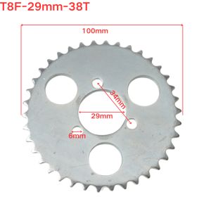 T8F Rear Sprocket 38 44 54 58 64 74 Tooth 38T 44T 54T 64T 74T Mini Moto ATV Quad Dirt Pit Bike Cross 47cc 49cc Prt