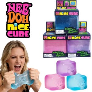 Schylling Needoh Nice Cube Sensory Fidget Toy Stress Relief For Anxiety Focus Desk Sensory Cube For Adults Kids