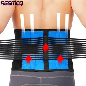 1PC Back Brace Support Belt - Lumbar Support Back Brace สําหรับอาการปวดหลัง - \ ปรับ Neoprene Double Pull เข็มขัดเอวสําหรับตะโพก