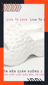 Dép nữ đúc liền khối siêu nhẹ đế cao 6cm DUWA - Hàng chính hãng - LN534