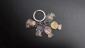 Bandai | Anime Pendant Keychain Tanjiro Nezuko Giyu Tomioka Cartoon Merch Accessories Charm Gift