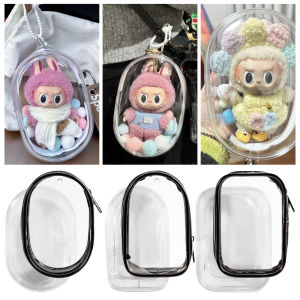 BNGCV Transparent Bubble Mart Storage Bags Doll Accessories Mystery Box Labubu Storage Case Classic Bag Decoration Doll Display Box