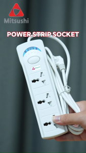 Mitsushi 2500W 2M Socket Universal Outlet Extension Cord Power Socket Power Extension Outlets Charger Power Strip
