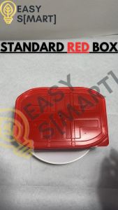Kotak Makan Traveling / Kotak Makan Pemanas Instan / Lunch Box - Standard Merah Tanpa Sekat