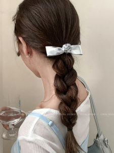 High-End Korean-Style Girls Rose Butterfly Knot Hair Clip Elusive Design Side Hairpin Duckbill Clip for Fashion and Accessories