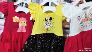 (HOT TREND) ĐẦM CÔNG CHÚA MẪU IN SIÊU ĐẸP THUN COTTON XUẤT DƯ CHO BE 9-25KG