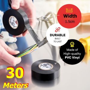 Electrical Insulating PVC Tapes Temperature Resistant Heat Black Insulating Tape Self Adhesive Electric Wire Protection Tapes
