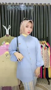 ERIKA SETELAN KOMBINASI SALUR FUL KRINKLE AIR FOW / SETELAN KOMBINASI KEKINIAN