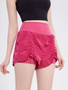 High Waist Light Blocking Slim Fit Sports Shorts for Running Yoga Exercise