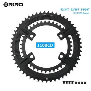 GOLDIX | Bộ Xích Xe Đạp Đường Trường RIRO 4 Bu Lông 110 BCD Bất Đối Xứng Tương Thích Với 105 FC-R7000/ULTEGRA FC-R8000/DURA-ACE FC-R9100 Cho Bộ Trục Giữa 50-34T 52-36T 53-39T