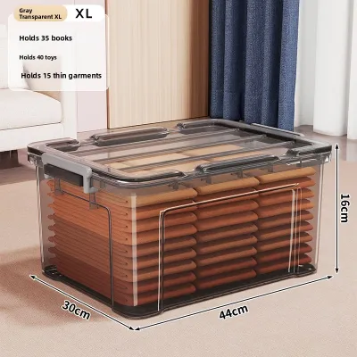 evesigar | High Transparency Durable Large Capacity Storage Box with Lid