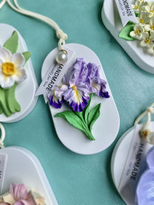 Handmade DIY Painted Color White Body Flower Plaster Relief Painting Company Group Building Team Activity Props Hand Gift