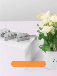 4pcs Stainless Steel Half Round Glass Clamps Shelves Half Round Glass Clips For Tempered Glass 6-8MM