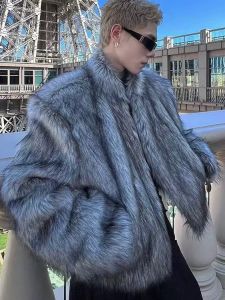 Áo Khoác Da Lông Cáo Ấm Áp Mùa Đông Ngắn Dày Dặn Rộng Rãi Cho Nam Và Nữ Áo Khoác Ngoài Lông Cừu Dài Cao Cấp Có Mũ Trùm Đầu