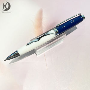 Bút Bi Cao Cấp Sang Trọng Pearl White Elegant Acrylic Dành Cho Nữ Chất Liệu Kim Loại Ngòi 1.0mm