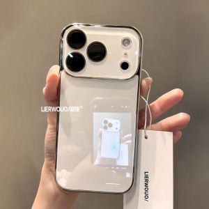WEIXIN | Shatterproof Full Camera Protection Electroplated Glass Case Trendy and Simple Couple Design