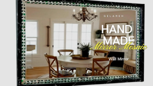 GELAREH Handmade mirror mosaic wall mirror - Size:78x112cm