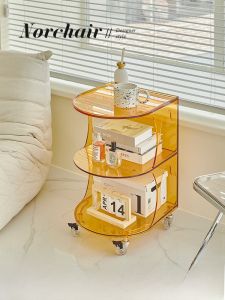 Norchair Acrylic Coffee Table โต๊ะกาแฟอะคริลิกแบบเคลื่อนที่ได้ ดีไซน์เรียบง่าย โมเดิร์น โซฟา โต๊ะข้าง ตู้กระจก ตกแต่งบ้าน ตกแต่งห้องนอน