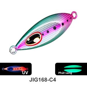Mồi Câu Kim Loại Giả Mồi Cá Phát Sáng Chậm Chìm TEASER J168 40g-100g Mắt To Dùng Cho Câu Biển Sông Suối Bãi Biển