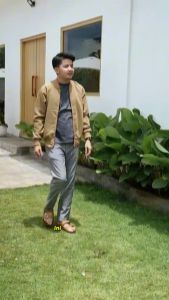 Sandal Carvil Selop Pria Dewasa Kekinian Sendal Benzo 02 Hitam Cokelat Size 39 sd 43 Berkualitas