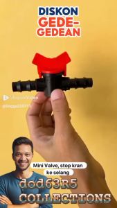 New!! Kran Sambungan Valve check konektor sambungan kran keran on off antar selang - PE 16/20 ( BISA COD )