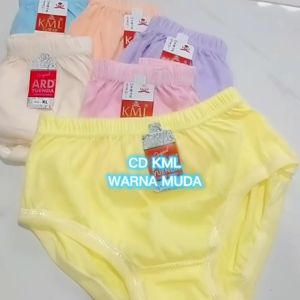 Cd/Celana dalam KML bahan katun 4 warna Muda Perempuan cewe Wanita Dewasa