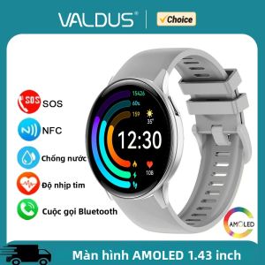 Đồng Hồ Thông Minh VALDUS VS41 Theo Dõi Sức Khỏe Dành Cho Nam Và Nữ Hỗ Trợ Hơn 100 Chế Độ Thể Thao NFC SOS Chống Nước Màn Hình AMOLED Thời Lượng Pin Dài