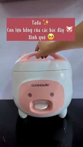 Nồi cơm điện 1.2L SUNHOUSE SHD8217W Made In Việt Nam - Bảo hành chánh hãng 12 tháng