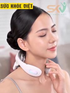 Máy mát xa vai cô SKV-JT88 sử dụng ánh sáng sinh học tác động sâu massage rung thư giãn giảm đau hiệu quả chất liệu an toàn cho da