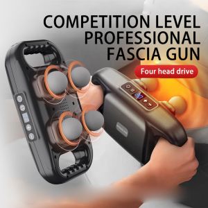 Jinkairui 6-Head Massage Guns Handheld Deep Tissue Percussion Massager Professional Deep Muscle Massager Body Relaxation High frequency Vibrate Fascial Guns Fitness Gifts for Families and Friends