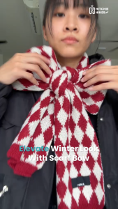 Hitchie A080 Winter Scarf Wool Neck Cashmere Men Women Shawl Autumn Spring Selendang Bahu Sulam Perempuan Lelaki 圍巾披肩保暖