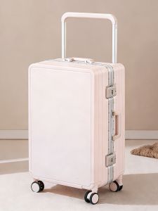 MANLVSHI | Wide Handle Silent Aluminum Framed Travel Suitcase