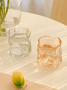 Xuyên Thấu Cốc Thủy Tinh Ins Cốc Uống Nước Mùa Hè Nhà Có Giá Trị Thẩm Mỹ Cao Nước Cà Phê Soda Uống Lạnh Cốc Xoắn