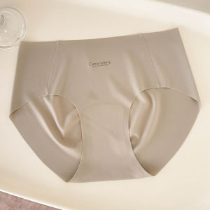 Ice Silk Ladies Underwear Breathable Seamless Antibacterial Extended Crotch Short Pants Summer Thin Style No Butt Pinching