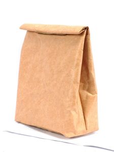 Retro European Style Brown Packaging Paper Lunch Box Bag Waterproof Oil-Proof Kraft Paper Artistic Hand-Carry Washable Lunch Bag