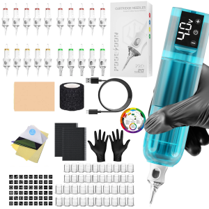 POSEIDON Tattoo Kit Or Tattoo Machnie V6 For Permanent Makeup Tattoo Machine Kit Transparently Tattoo Power Supply Tattoo Kit
