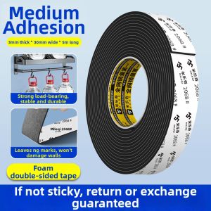Mileqi | Double Sided Soft Sponge High Elasticity Shock Absorption and Sealing EVA Foam Tape