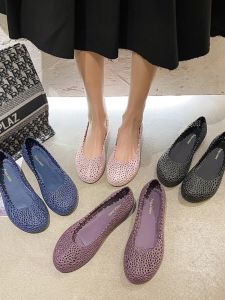 Womens Plastic Sandals Summer Non Slip Comfortable Platform Ladieswear Maternity Shoes Wedge Hole Shoes Cut Out Nurse Shoes