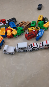 【Local Seller】Childrens Toy Pullback Car Cartoon Van Ambulance Fire Sanitation Police Car Educational Toys