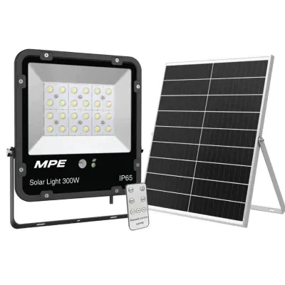 Đèn Led Pha Năng lượng mặt trời MPE SFLD2 100W 200W 300W Sáng trắng