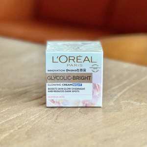 ღThailand LOréal Cream Night Cream Niacinamide Niacinamide Fruit Acid Glycol Acid Whitening Moisturizing Freckle Removing Refreshing Yellow☝