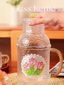 Heat-Resistant Aesthetic Glass Cold Water Pitcher Set