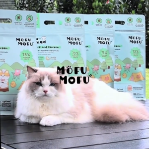 MofuMofu Slow-Baked Kibbles Premium Cat Food Fresh Duck & Chicken -Optimal Balance & Digestive Care Formula (1.5kg/pack)