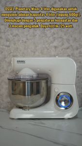 Mixer Roti Ossel 4 liter Mesin Mixer Roti B4 Ossel Planetary Mixer b4 MIXER ROTI ADONAN TERMURAH BEST QUALITY OSSEL