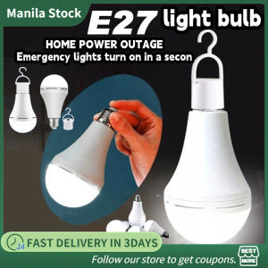 Emergency Light Bulb E27 Rechargeable Bulb Waterproof Lamp with Hook for Home Indoor Outdoor